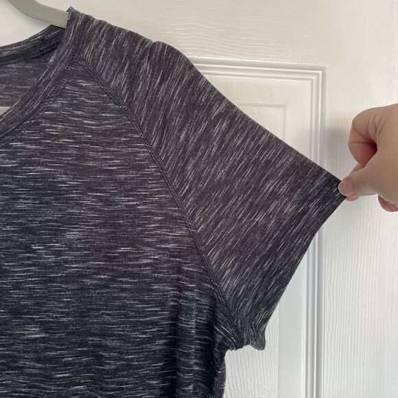 Athletic Works Heather Black Raglan Sleeve Crew Neck T-Shirt Women’s Size XL - Picture 3 of 7